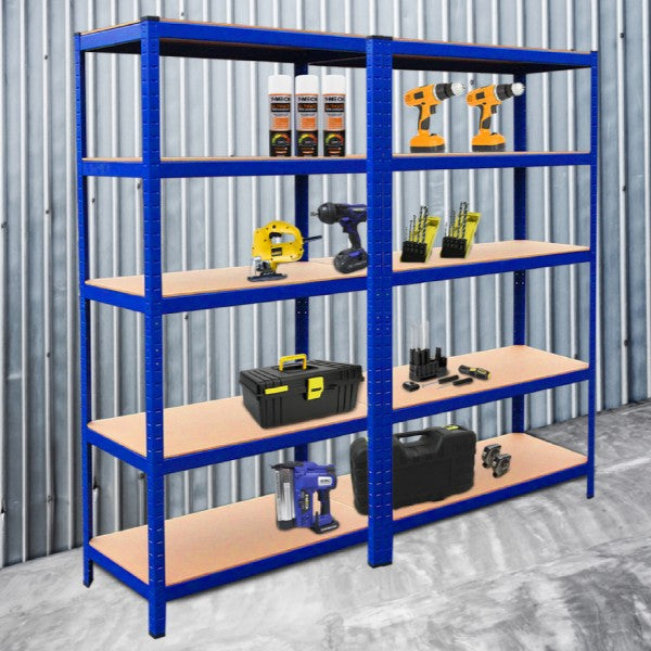 Scaffali da Garage T-Rax ad Incastro Scaffalature da Officina Magazzino - Blu