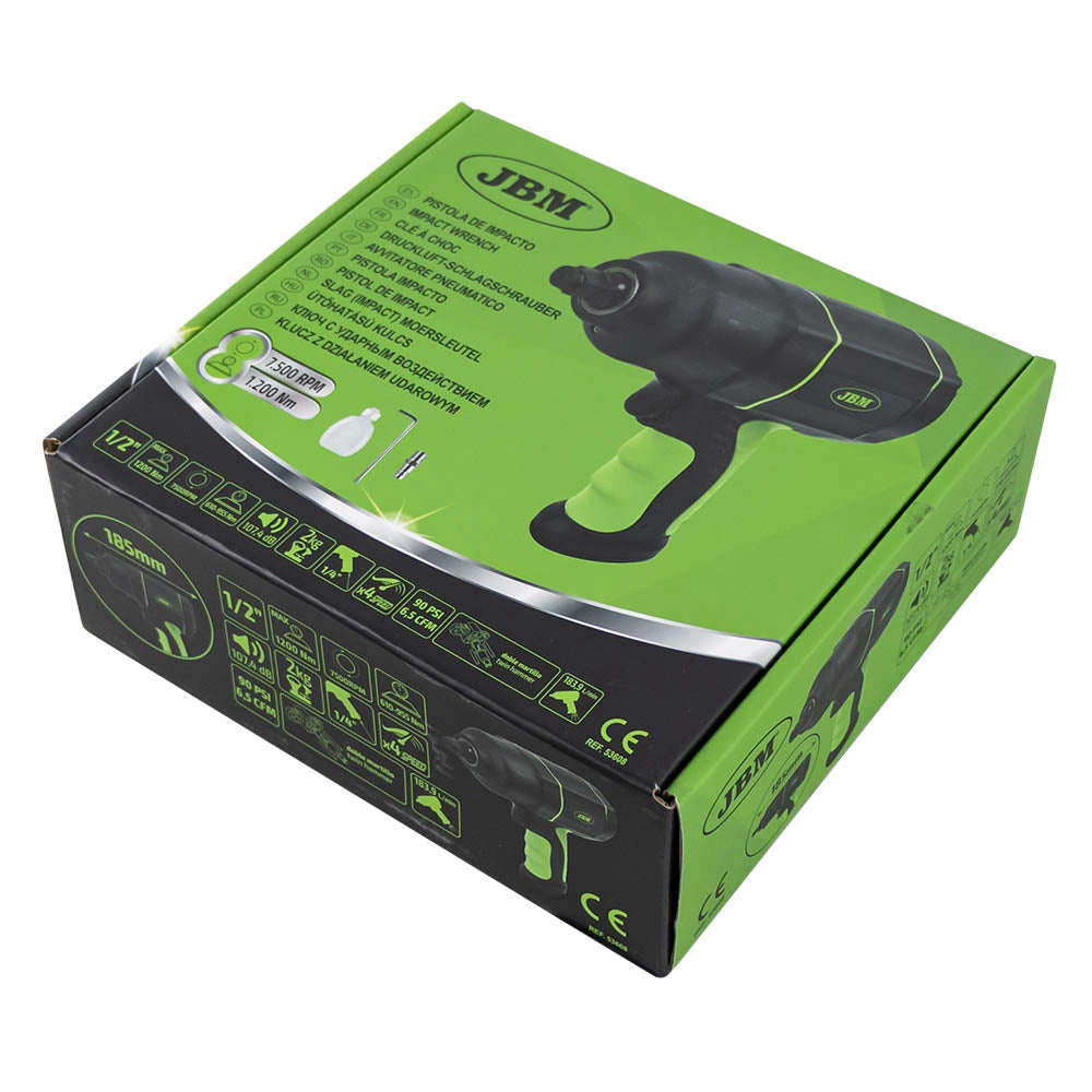Avvitatore Pneumatico ad Impulsi 1/2" 1200Nm Twin Hammer 4 Velocità per Gommista Officina Auto Smontaggio Ruote e Bulloni