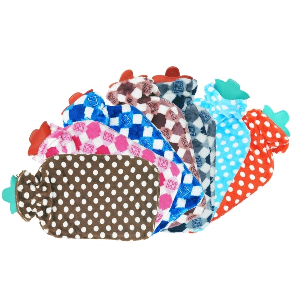 Trade Shop - Borsa Acqua Calda Gomma Fodera In Pile 2l Scaldaletto Mani Piedi Sollievo Relax -