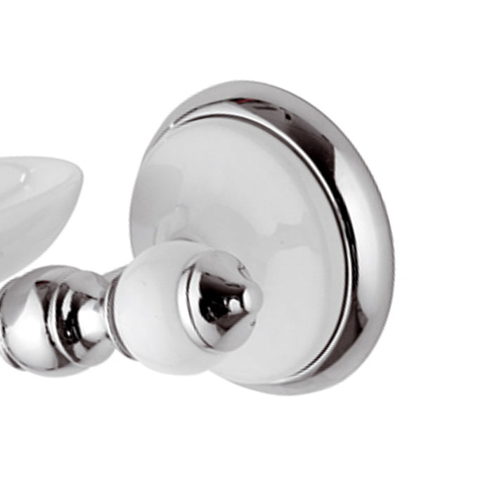 Portasapone in ceramica bianca - serie epoca