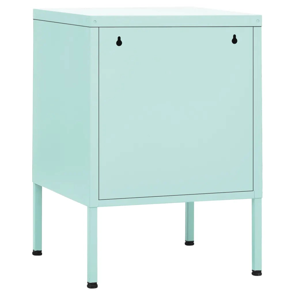 Comodino Menta 35x35x51 cm in Acciaio 336212