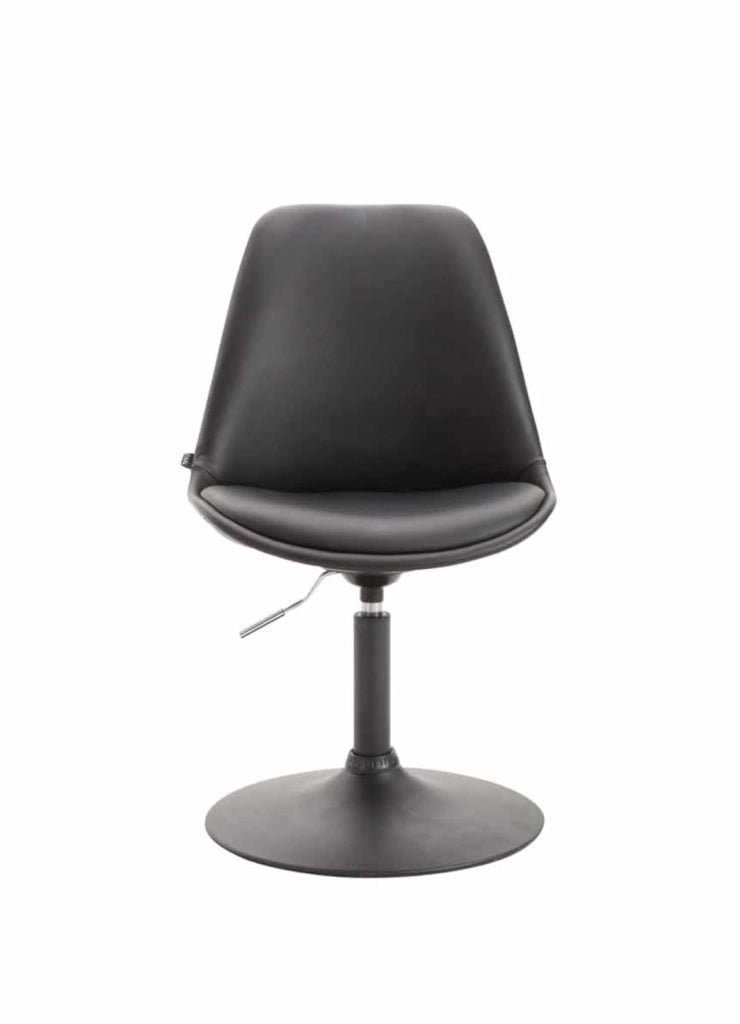 Set di 4 sedie da pranzo Maverick in ecopelle nero,nero