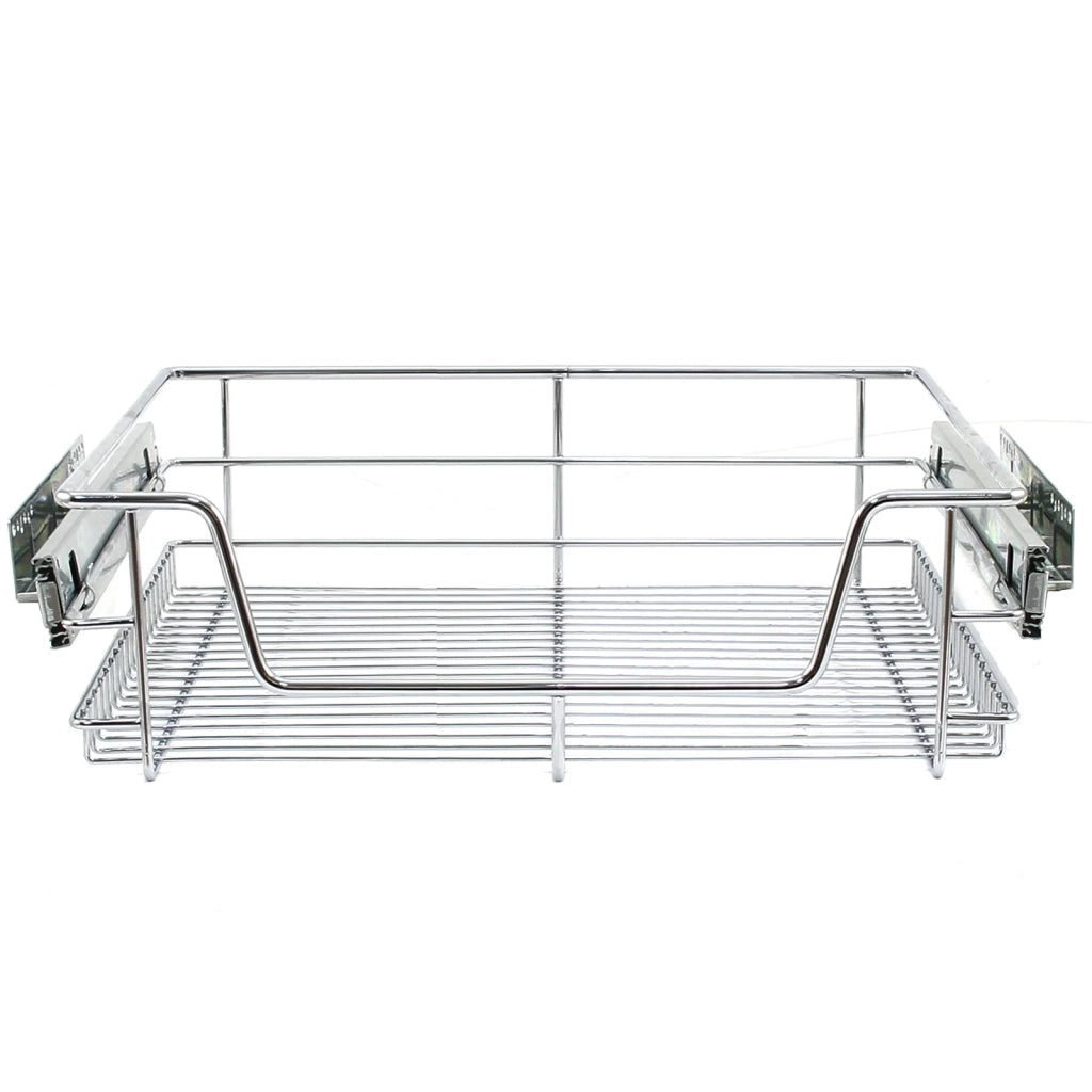 Tirare Fuori Cestini in Acciaio da Cucina Cestelli Organizzazione Credenza d a60cm