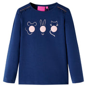 Maglietta da Bambino a Maniche Lunghe Blu Marino 116cod mxl 132275