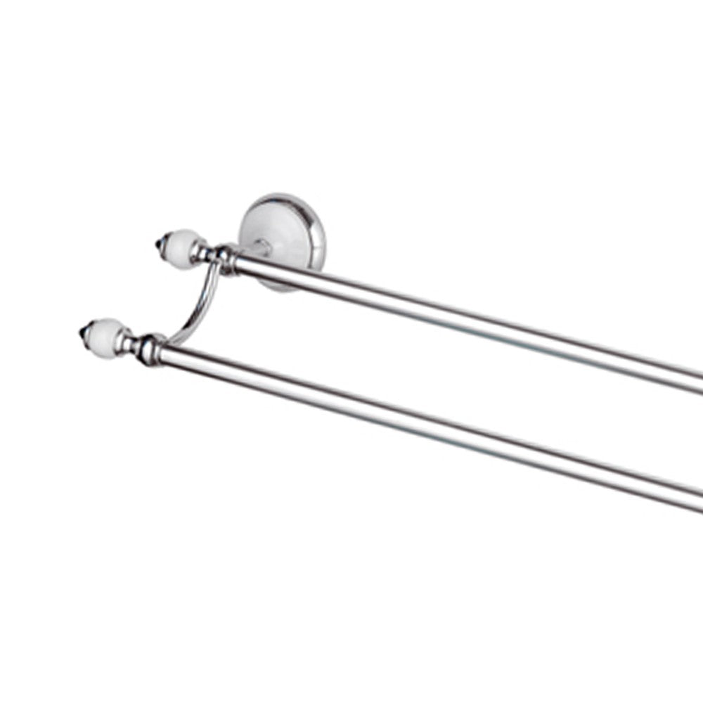 Portasalviette doppio cromato cm. 60 - serie epoca