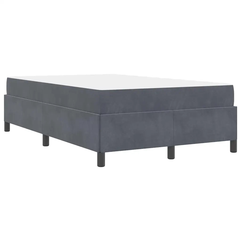 Struttura del letto Grigio scuro 120 x 190 cm Tessuto