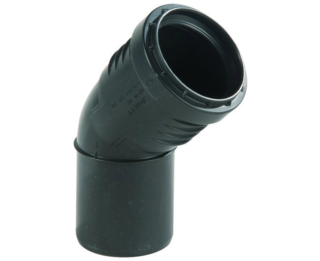CURVA 45  ° AD INNESTO IN PP CON GUARNIZIONE SERIE SILENT  EE ¸40   GEBERIT