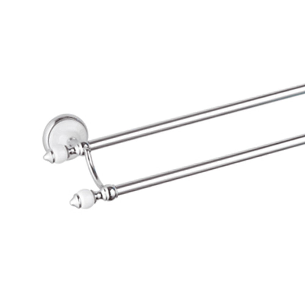 Portasalviette doppio cromato cm. 60 - serie epoca