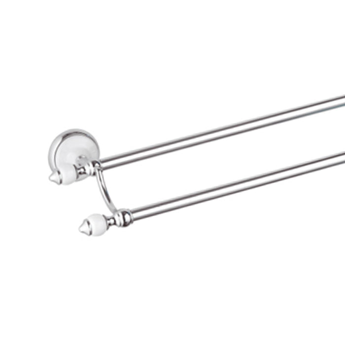 Portasalviette doppio cromato cm. 60 - serie epoca