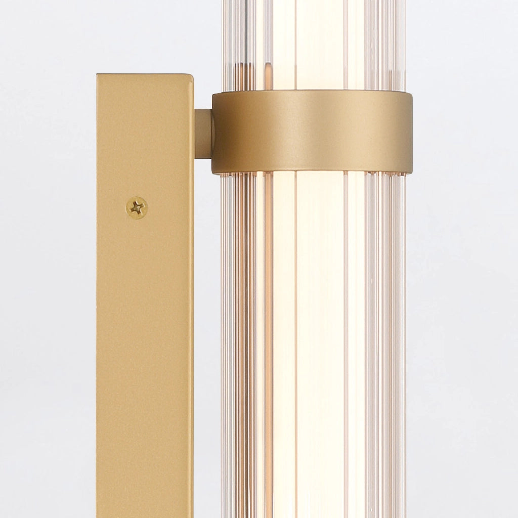 Applique Fayton oro LED 54cm 3000K IP44 bagno esterno