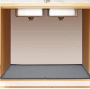 Mat di sotto vasca, asciugamani per la cucina con design di scarico unico, mat di sotto vasca per armadio cucina, 86 x 56 cm, supporto in silicone per armadi cucina e bagno