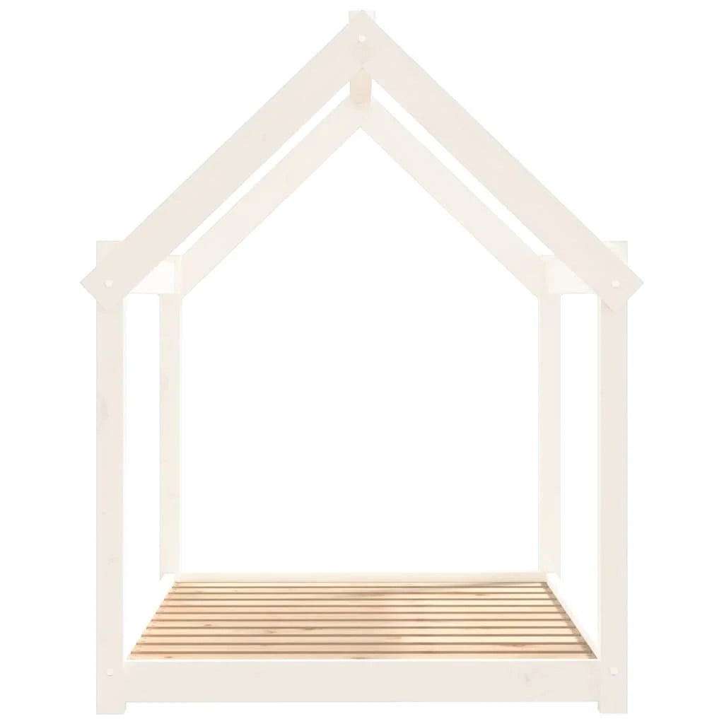 Divano letto per cani comodo 111 x 80 x 100 cm in legno massello di pino bianco 02_0042655