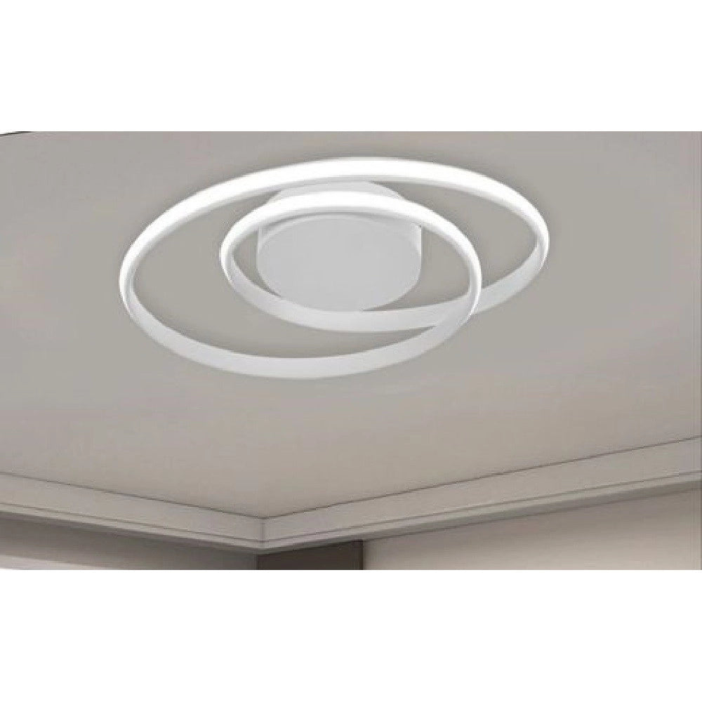 Trade Shop - Plafoniera Da Soffitto Lampadario 32w Vortice Luce Fredda Naturale Calda Pn-20b -