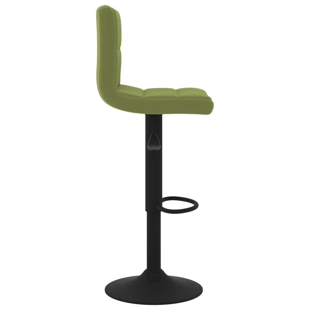 Sgabelli da Bar 2 pz Verde Chiaro in Velluto 334307