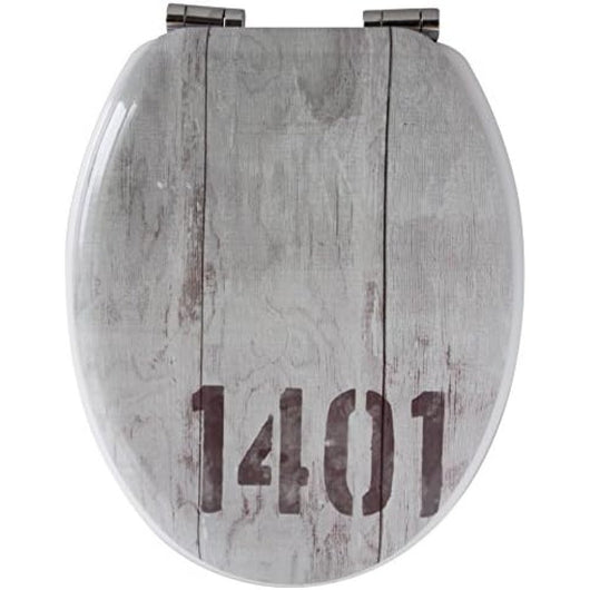 Gelco 6124613 industriale sedile wc stile industriale mdf grig