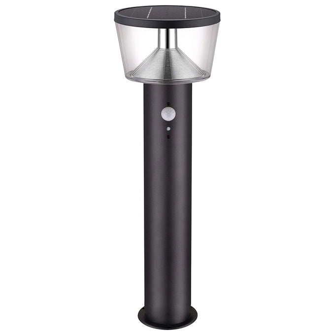 Velamp SL344 Lampada da terra solare LED 600 lumen con sensore di movimento colore Nero