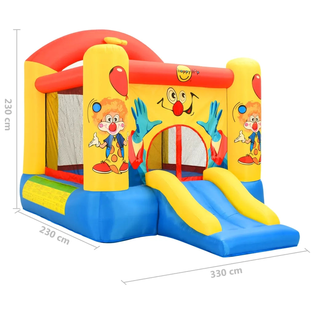 Happy Hop Castello Gonfiabile con Scivolo 260x210x160 cm in PVC 91782