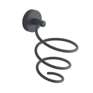 Porta phon da muro in acciaio inox e Cromall 2355 Gedy serie EROS Nero Matt