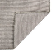 Tappeto da Esterni a Tessitura Piatta 140x200 cm Grigio Chiaro 340782