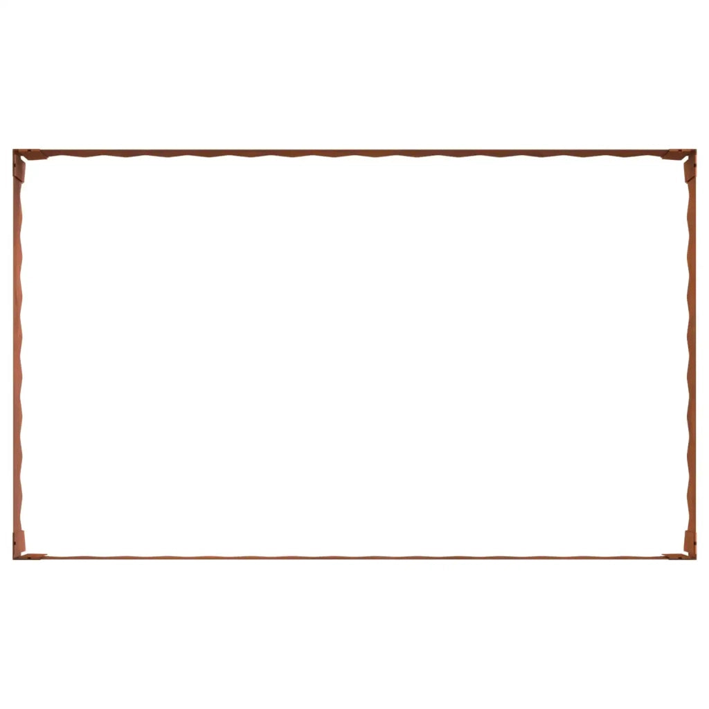 Bordura per Prato 4 pcs 100 x 60 x 20 cm Acciaio Ruggine 8008944