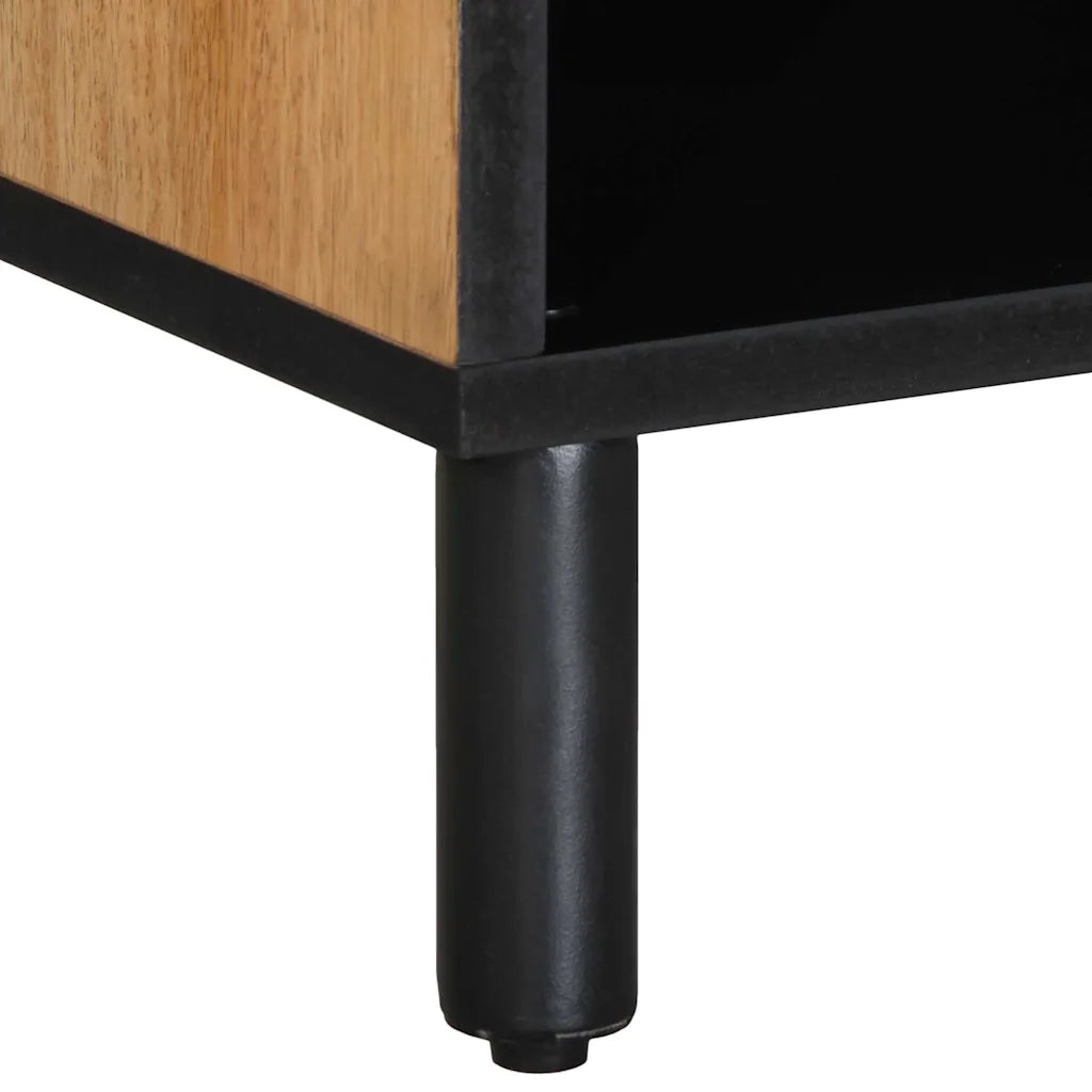 Mobile Porta TV-Mobile per TV-Credenza TV Marrone 100x33x46 cm in Legno Massello di Mango 428585