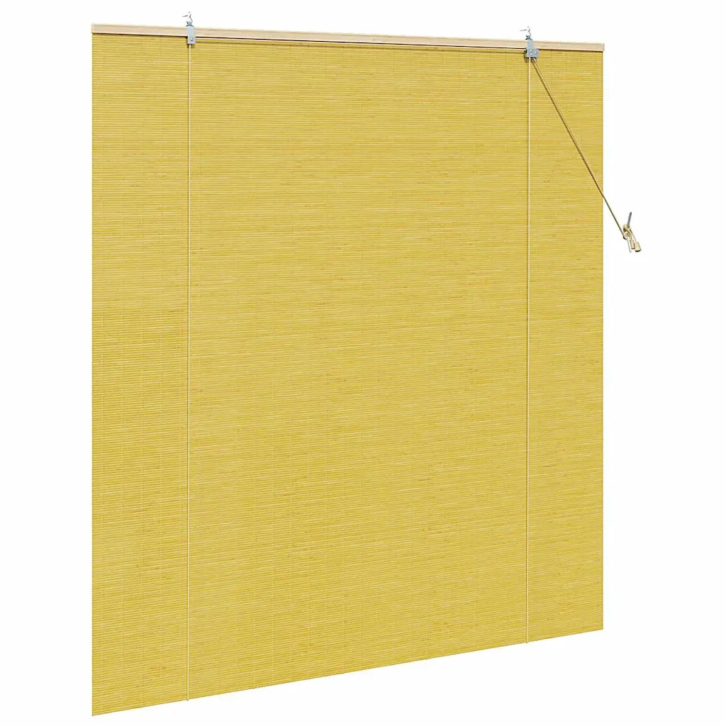 vidaXL Tende e Tapparelle per Finestre con tende Giallo Bambù