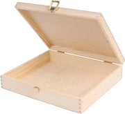 Scatola in Legno da Organizzare - 29 x 25 x 65 cm - Con Coperchio - Legno Naturale Decoupage - Ideale per Oggetti da Gioco Documenti e Attrezzature in Legno Scatola