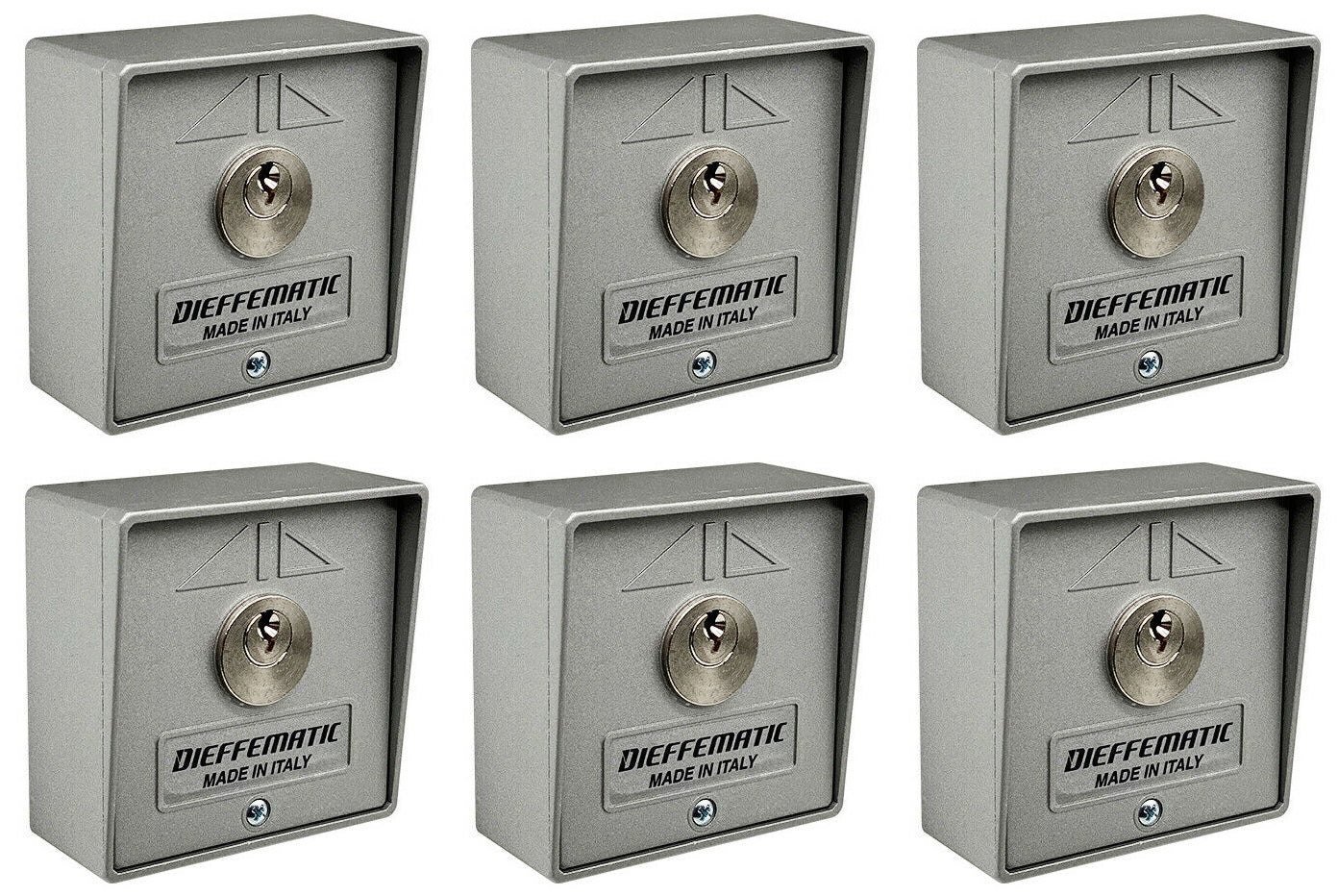 NUMERO 6 SELETTORI A CHIAVE UNICA UGUALE AUTOMAZIONE CANCELLO SERRANDA GARAGE