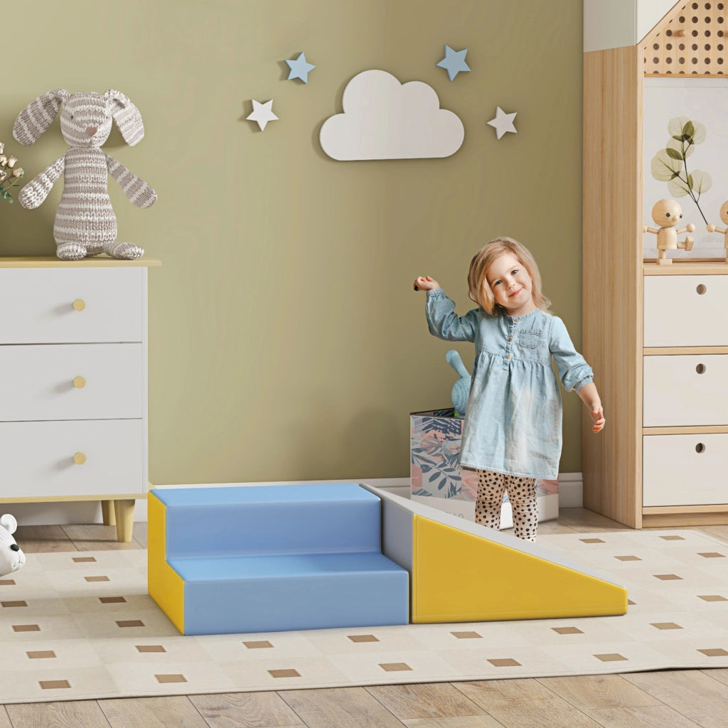 Parcours motricit¨¦ b¨¦b¨¦ modulabile 2 blocchi di schiuma giganti 50x50x25 cm multicolore ¨C zephmum ¨C giocattoli di arrampicata