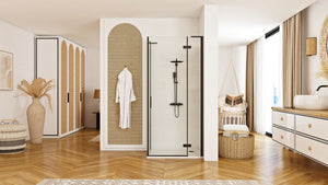 Cabina Doccia Rea Hugo Black 100x90