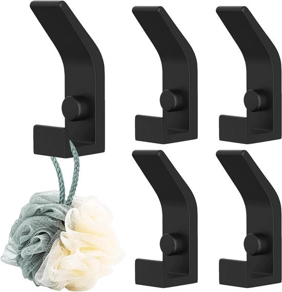 Set di asciugamani per bagno in alluminio spaziale - 5 pezzi - Installazione facile - Adatto per camera da letto, bagno, soggiorno