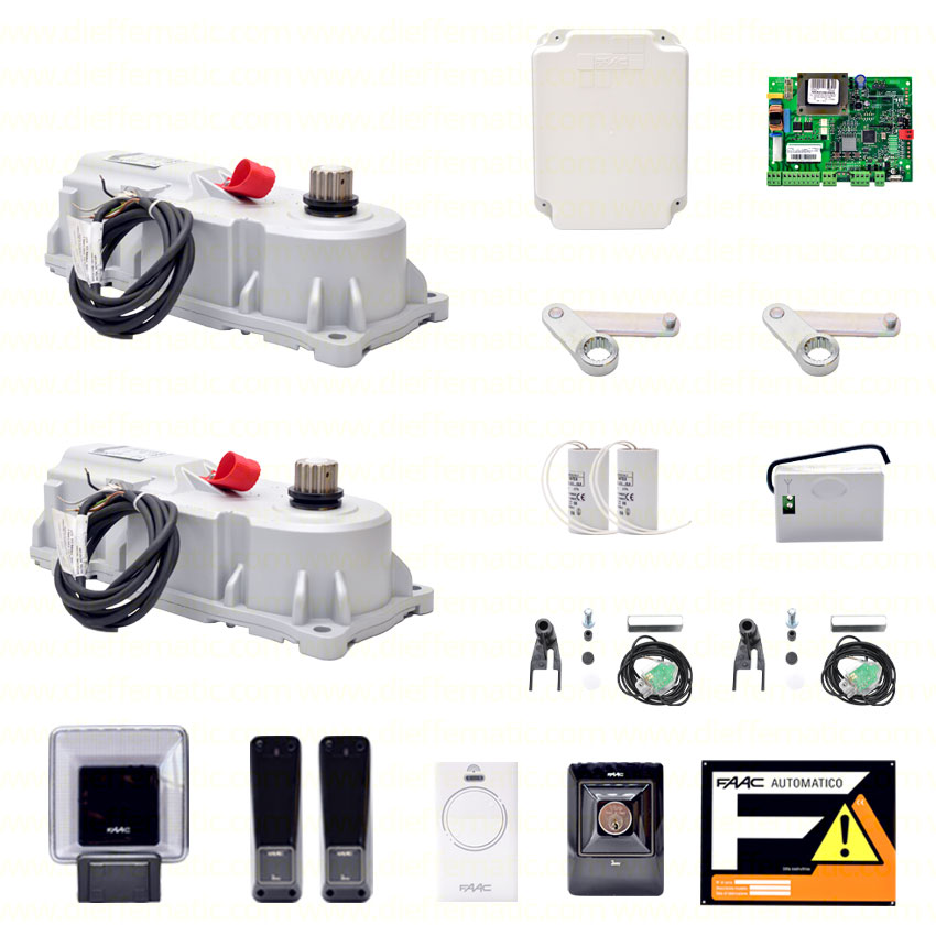 FAAC POWER KIT 770 230V CANCELLO BATTENTE CANCELLI INTERRATO 230V + 2 SAFECODER