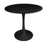 Tavolo rotondo Ø70 cm, tavolo da pranzo tondo nero - Omar - TR10-7OMPM