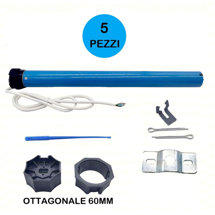 MOTORE TAPPARELLE TAPPARELLA 50Nm 100Kg AUTOMAZIONE SERRANDE 230V 5 PEZZI