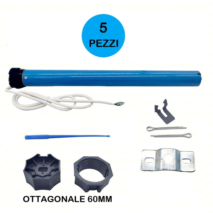 MOTORE TAPPARELLE TAPPARELLA 50Nm 100Kg AUTOMAZIONE SERRANDE 230V 5 PEZZI