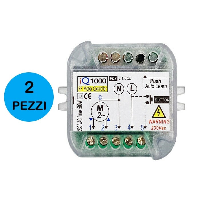 CENTRALE PROXMINI RICEVENTE RADIO COMANDO MOTORI TAPPARELLE TAPPARELLA 2 PEZZI