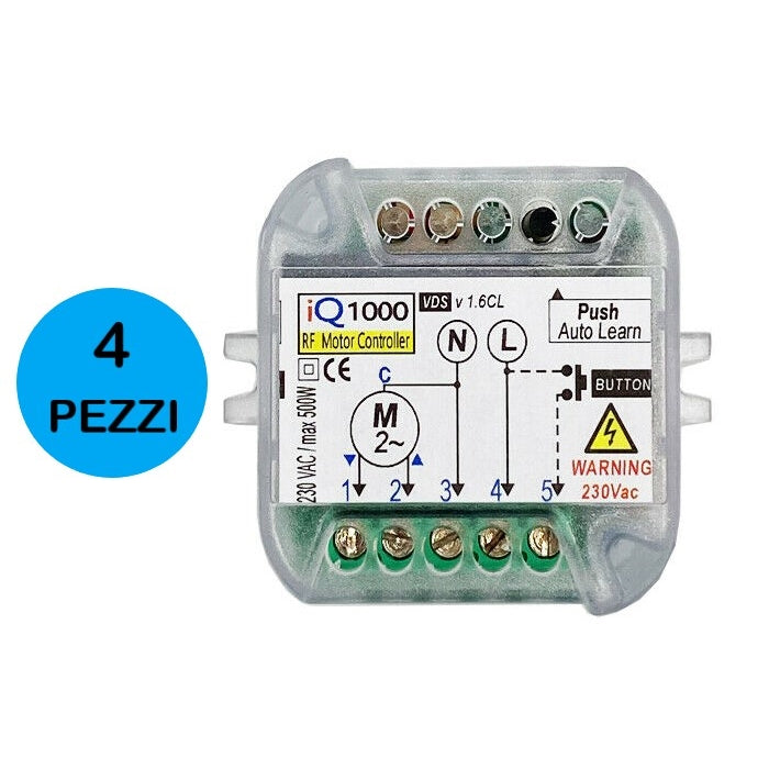 CENTRALE PROXMINI RICEVENTE RADIO COMANDO MOTORI TAPPARELLE TAPPARELLA 4 PEZZI