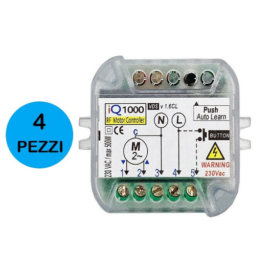 CENTRALE PROXMINI RICEVENTE RADIO COMANDO MOTORI TAPPARELLE TAPPARELLA 4 PEZZI