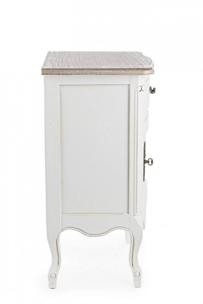 Comodino 1 Anta 1 Cassetto Justine in Legno