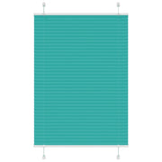 Tenda Plissettata Verde petrolio 100x150 cm Larghezza Tessuto