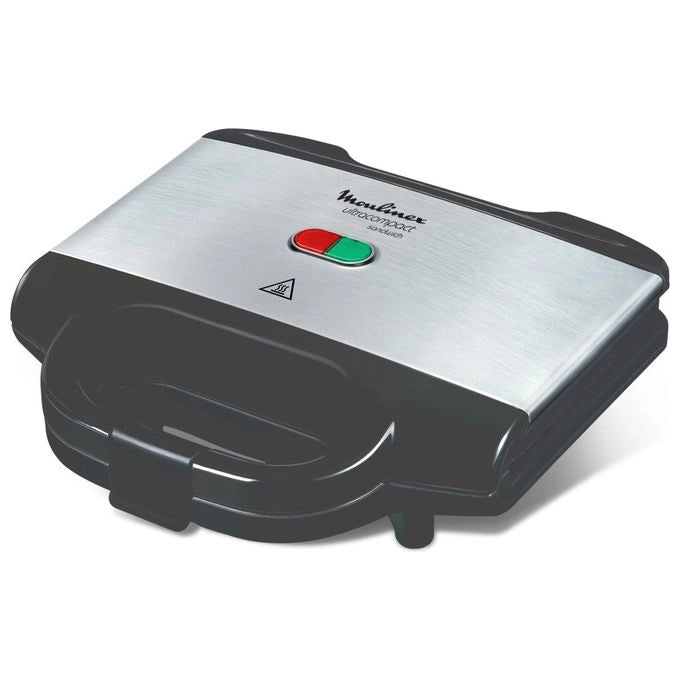 Moulinex Ultracompact Metal tostiera 700 W Nero, Argento