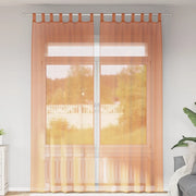 Tende in Voile con Passanti 2 pz Terracotta 140x260 cm 4102325