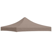 Tetto per Tendone per Feste 3x3 m Grigio Talpa 270 g/mÂ²