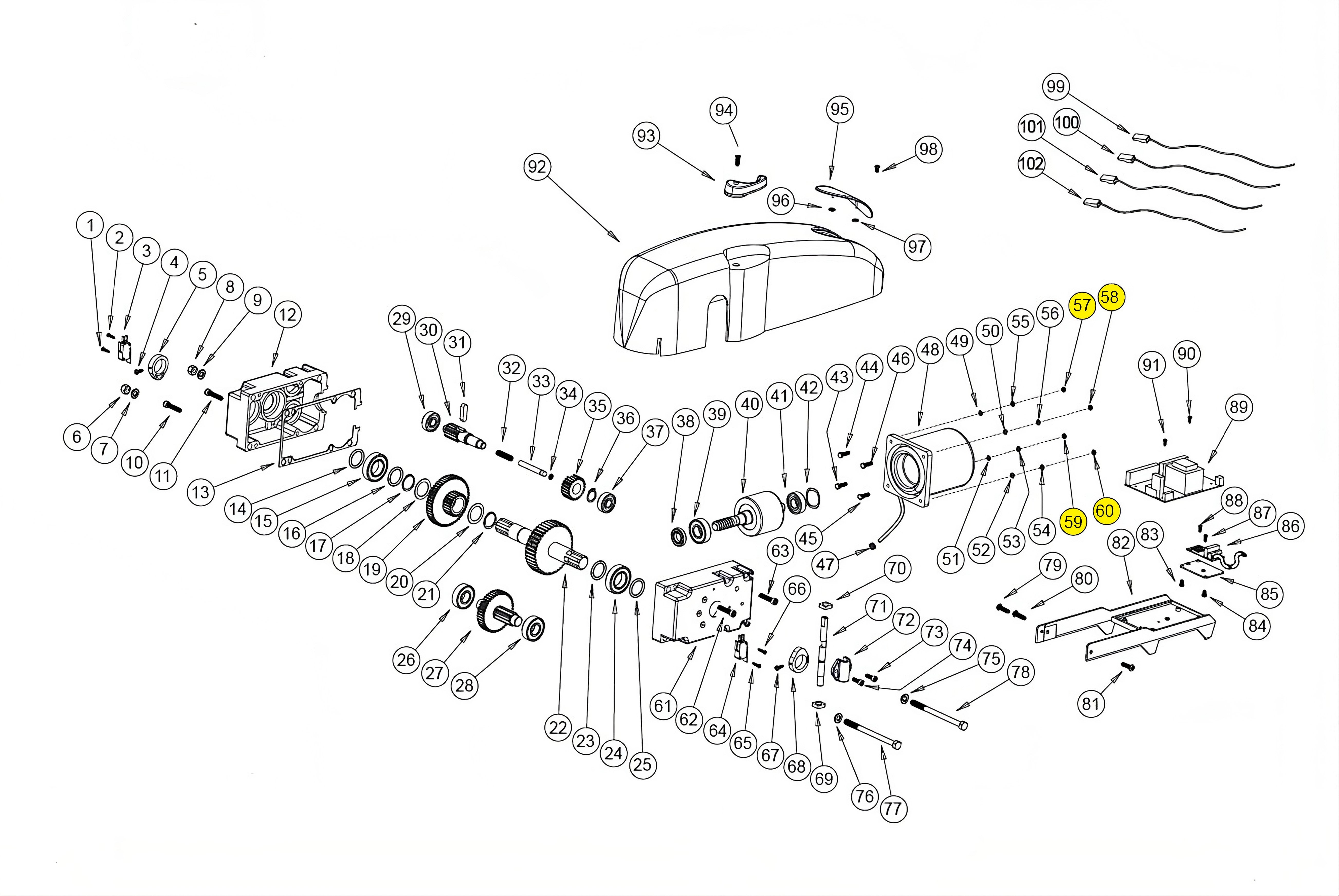 100066/2 DADO M6 ALTO ZINCATO BASIC BAZER RICAMBIO