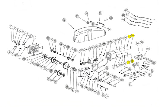 100066/2 DADO M6 ALTO ZINCATO BASIC BAZER RICAMBIO