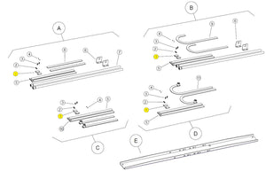 140008/1 PIATTINA BRACCIO BASIC BAZER RICAMBIO