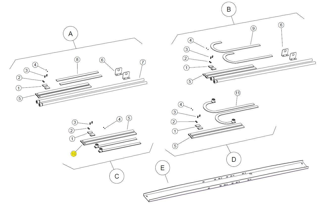 755/B BRACCIO DRITTO CON BOCCOLA SALDATA BASIC BAZER RICAMBIO