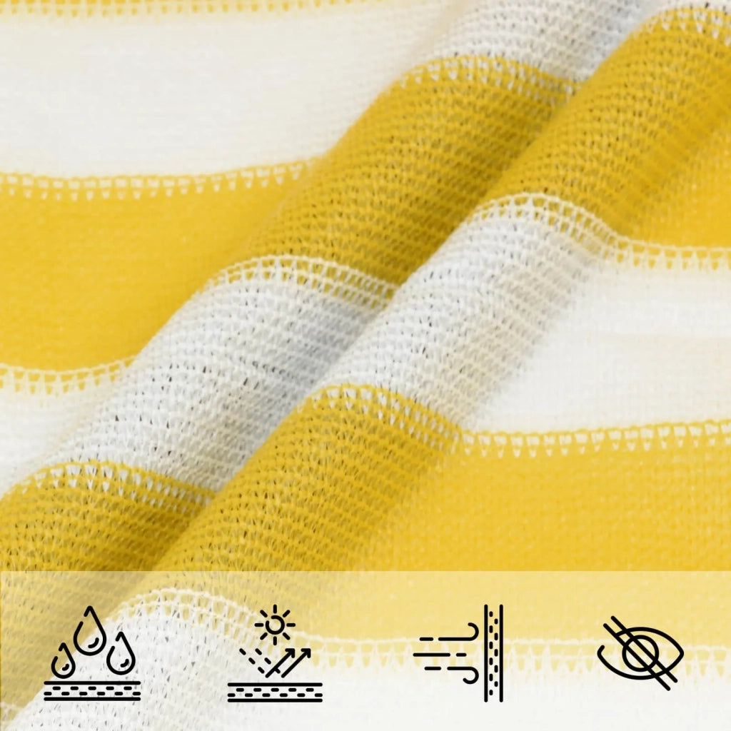 Telo Ombra Giallo e Bianco 2 x 2 m HDPE 42032807