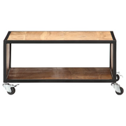 Tavolino da salotto | Tavolino da caff¨¨ | Tavolino da Soggiorno 70x70x32 cm in Legno Massello d'Acacia