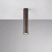 Plafoniera Moderna A Cilindro Dag 1 Luce Gu10 In Ferro Laccato Ruggine